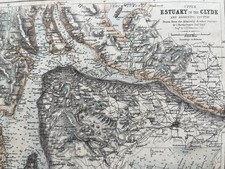 Antique hand coloured map of