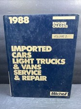 1988 Mitchell Manual Imported Car Light Trucks & Vans Engine Chassis Volume 2