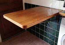 Solid Oak Heavy Duty Folding Kitchen Breakfast Bar Peninsula (COLLECTION ONLY)