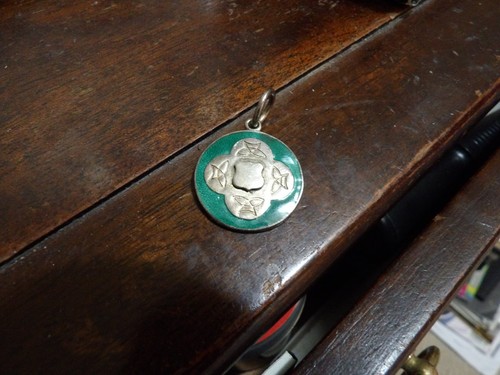 Antique irish green enamel - antique,
