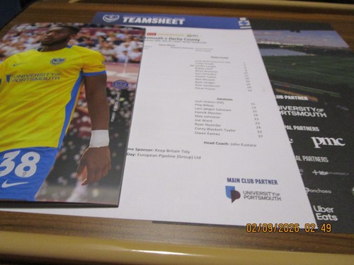 Portsmouth derby county - ,