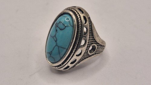 Men silver and turquoise - silver,