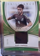 2024-25 Panini Immaculate Raul Jimenez Brilliance Patch Silver /49 Mexico Fulham