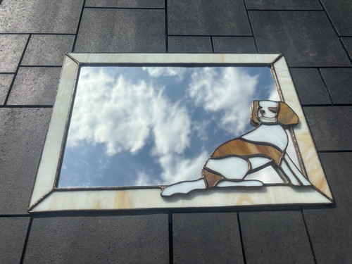 Stunning vintage stained glass - vintage,