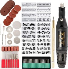 108 Pcs Engraving Tool Kit, Multi-Functional Electric Corded Micro Engraver Tool