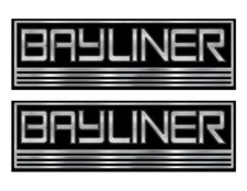 Two Bayliner Stickers for boat restoration 10 inch long