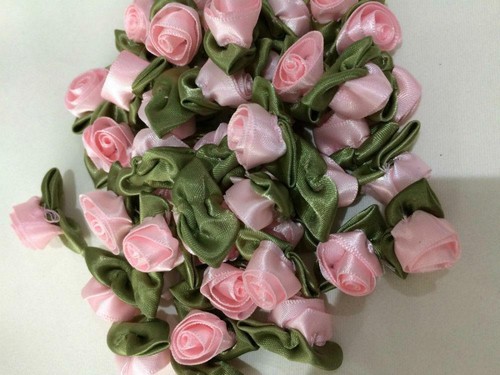 Large satin rose buds - satin,