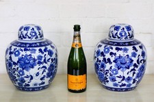 Pair of Large Vintage Blue &