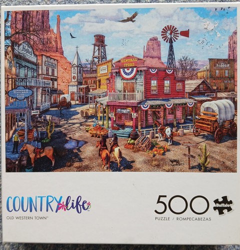 Old western town 500 piece - town,
