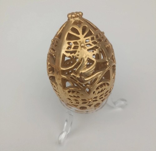 Franklin mint gold tone egg - franklin, gold-tone