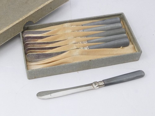 Cased set six butter - set,