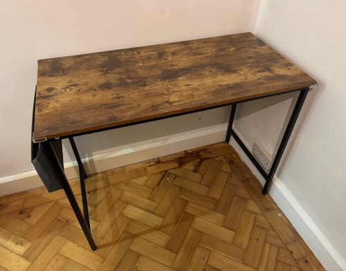 Rustic computer desk - computer,