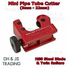 Mini Pipe Tube Cutter 3mm - 22mm Copper Brass Brake Pipes Aluminium Vinyl