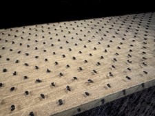 Organza Lightweight Sheer Fabric, Per Metre - Dobby Spot - Black