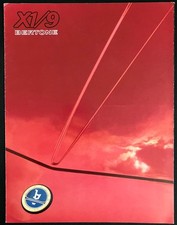 Very Rare Fiat Bertone X1/9 X19 Pull Out Sales Poster Brochure.