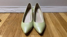 Light Green Genuine Leather