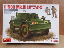 MiniArt 1:35 Dingo Mk.III British Scout Car w/crew model kit *no instructions*