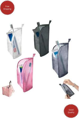 Standing toiletry bag - toiletry, portable
