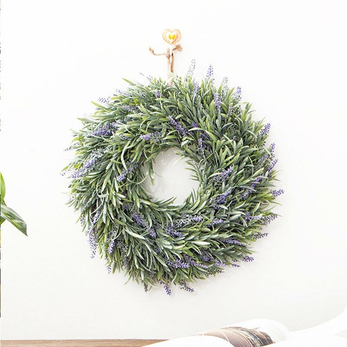 Round artificial wreath - artificial,