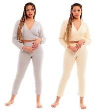 Cosy Pyjama Lounge Set Womens Soft Touch Cloud Fluffy Loungewear Pjs Pyjamas
