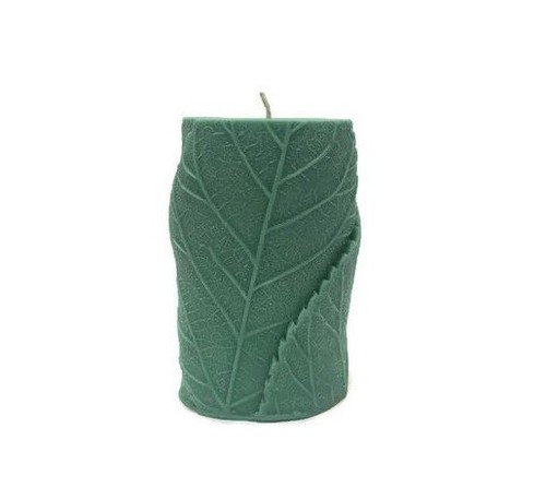 Pillar candles leaf - candles,, leaf/plant