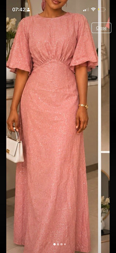 Primark pink sequin maxi dress - sequin,