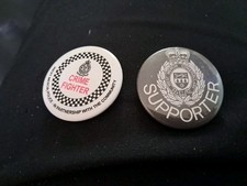Vintage Badges X2  West Mercia Police