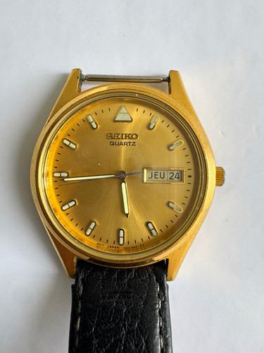 Seiko quartz analogue gold - quartz,