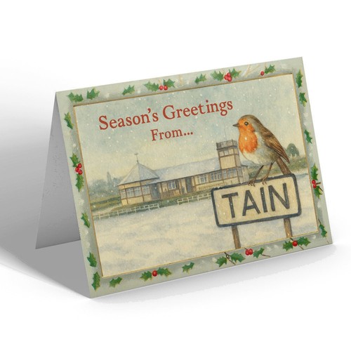 Xmas notelet tain club - xmas,