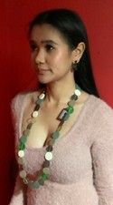 One Button Necklace - Poly
