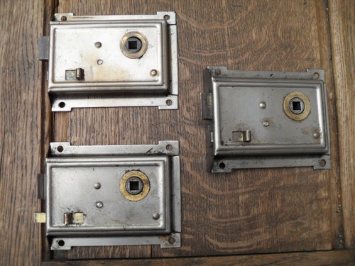 Antique door rim locks - 3,