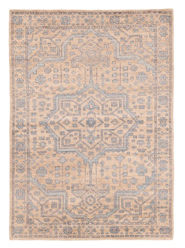 Vintage hand knotted area rug - hand-knotted,