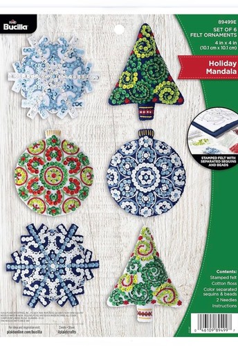 Bucilla holiday mandala felt - bucilla,