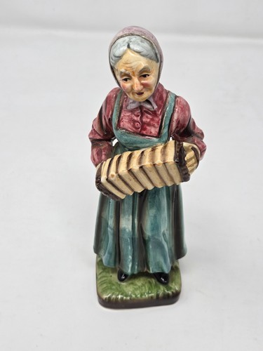 Vintage old lady playing - old,