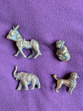 Vintage Brass Small Animal Figures Bundle