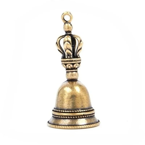 Brass handle loud hand bell - handle,