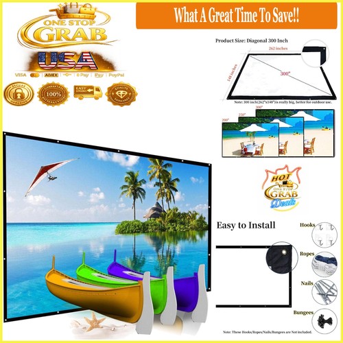 300 inch portable - 300, outdoor