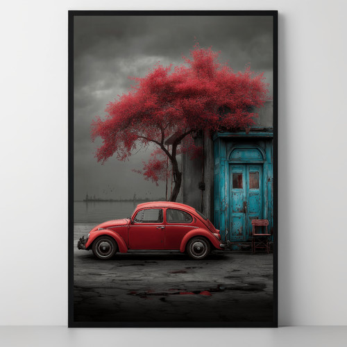 Beetle and blossom - vw,
