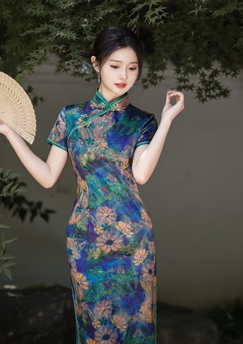 New chinese elegant - blue, and