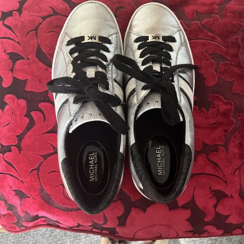 Michael kors silver leather - silver,