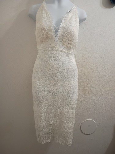 Lace floral dress - , white