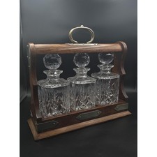 Vintage Golden Oak Tantalus