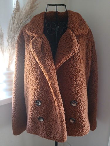Rust brown teddy - , faux