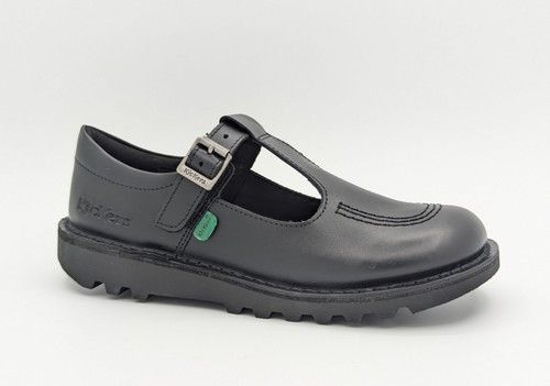 Girls kickers black leather - girls,