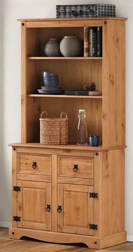 Wood small buffet hutch - small,