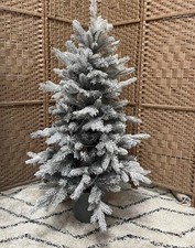 Cox & Cox Frosted Fir Pre-lit Potted Tree, Christmas RRP175