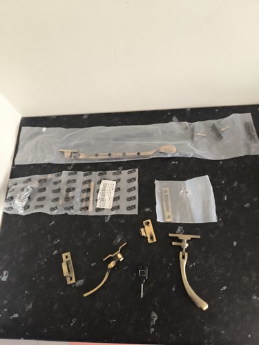 Antique brass window hardware - window,