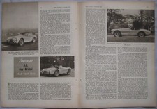 1958 AC Ace Bristol Original Autocar magazine Road test