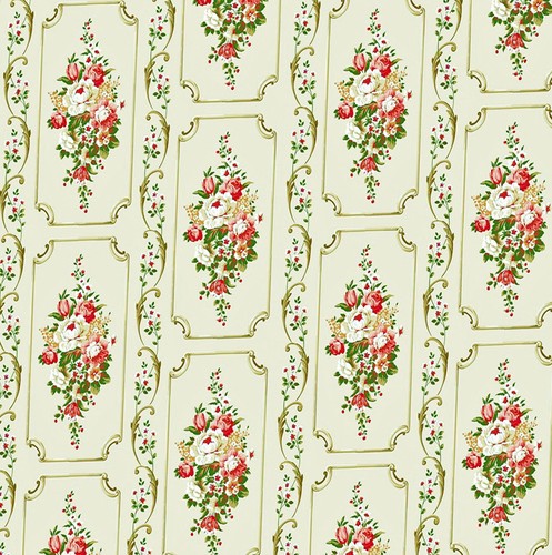 Dolls house wallpaper - house, 1/12th