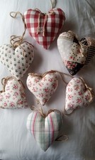 7 handmade fabric hanging